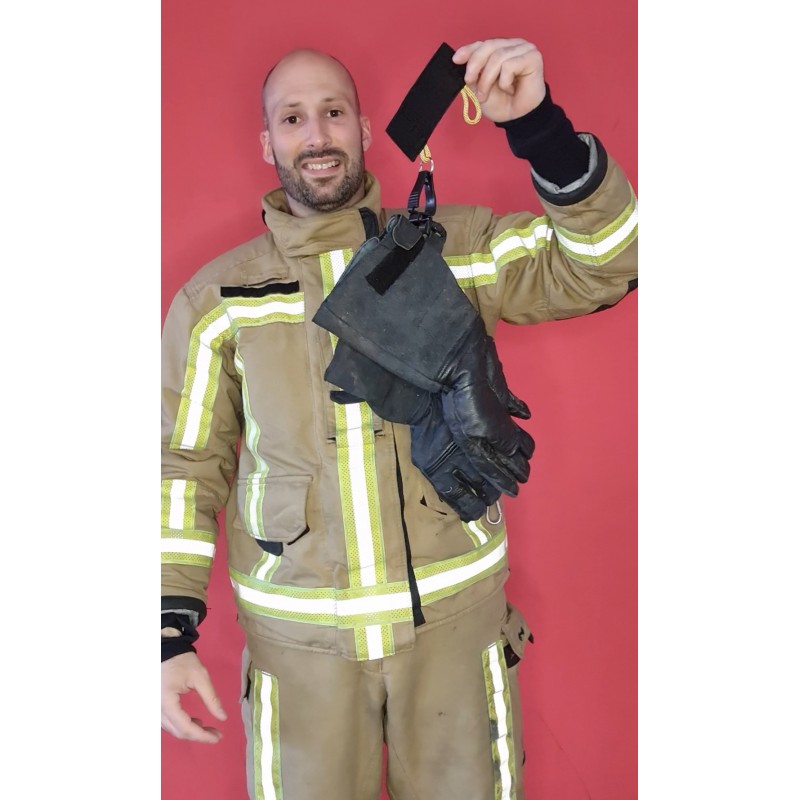 2x clip porte-gant, porte-bâche à gant, clip avec pompier